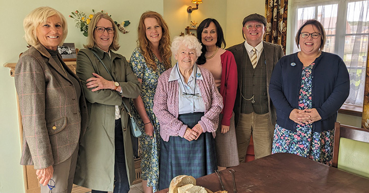Staff and volunteers from Beamish Museum have brought the 1950s to life in the new aged mineworkers' homes.